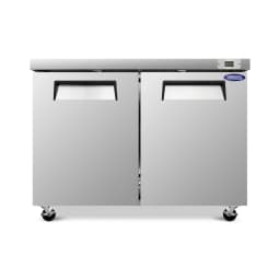 48" Commercial Under Counter Freezer 2 Door 14.1 Cu.ft Undercounter Work Top Freezers ETL Approved(LTL carry) - Thumbnail 1