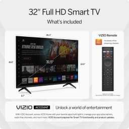 Restored VIZIO 32” Class Full HD 1080p LED Smart TV VFD32M-0807 [Refurbished] - Thumbnail 4