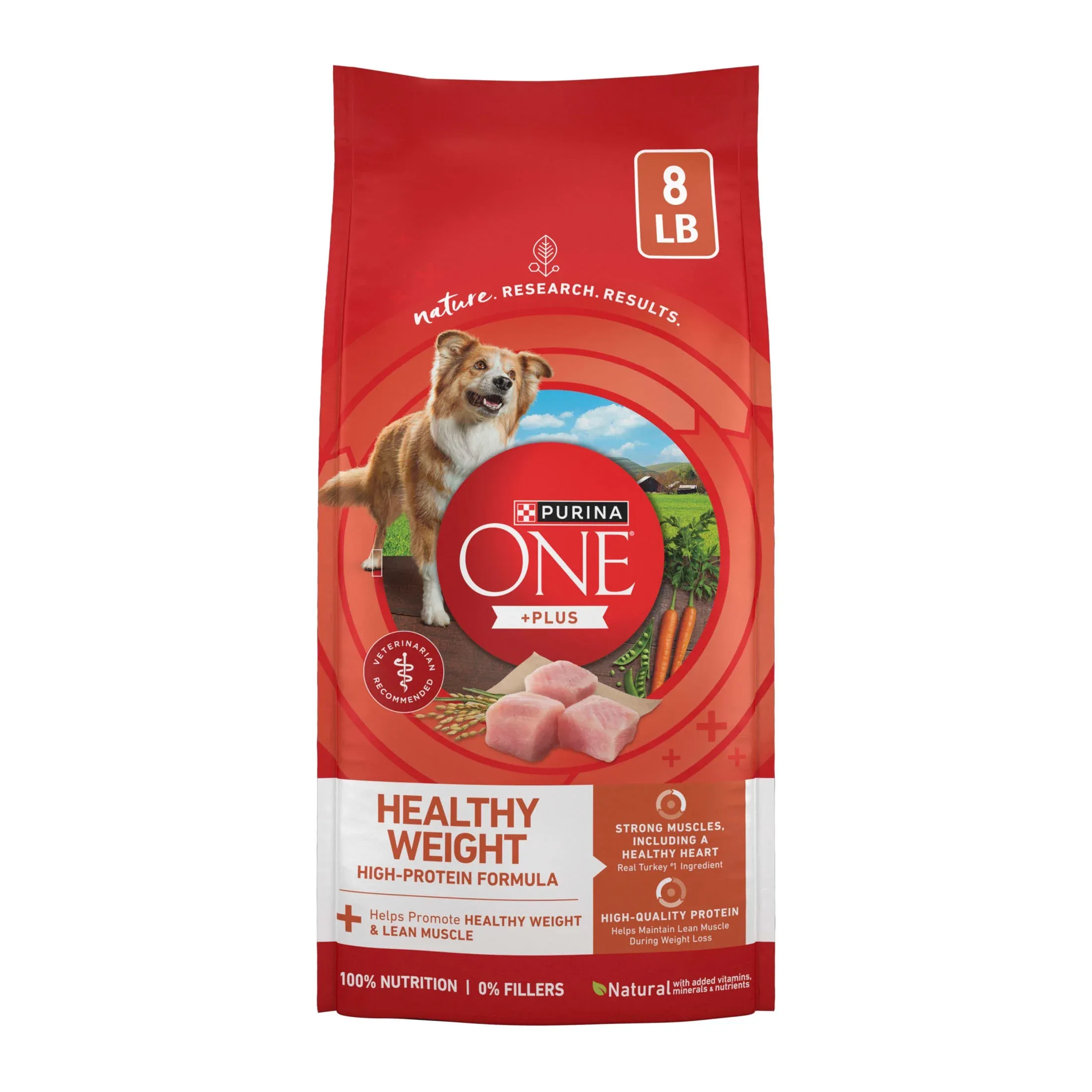 Purina ONE Plus Healthy Weight Dog Food Dry Formula, 8 lb