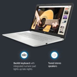 HP 17.3" FHD, Intel Core i5-1135G7, 8GB RAM, 512GB SSD, Natural Silver, Windows 11 Home, 17-by4061nr - Thumbnail 4
