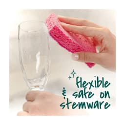 Scotch-Brite Sponge for Delicate Surfaces, Gentle Safe Clean, 3 Scrubbers - Thumbnail 8