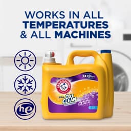 ARM & HAMMER Plus OxiClean with Odor Blasters Liquid Laundry Detergent, Fresh Burst, 200.2 Fl Oz - Thumbnail 8