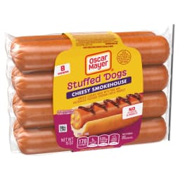 Oscar Mayer Stuffed Dogs, 8 Wieners, for Weeknight Dinners and Easy Grilling, Cheesy Smokehouse, No Fillers or By-Products, 15 oz - Thumbnail 10