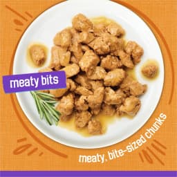 Purina Friskies Meaty Bits Chicken Dinner in Gravy Wet Cat Food, 13.5 oz Can - Thumbnail 2
