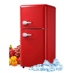 3.5 Cu. Ft Mini Fridge Compact Refrigerator with Top-Freezer,7- Level Adjustable Thermostat, Adjustable Shelves For Bedroom, Office, Kitchen - Thumbnail 1