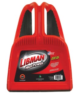 Libman Polypropylene Step-On Dust Pan Red Black - Thumbnail 1
