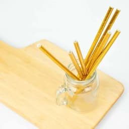 Efavormart 50 Pack | 8" Metallic Gold Foil Food Grade Paper Drinking Straws, Biodegradable Disposable Party Straws - Thumbnail 11