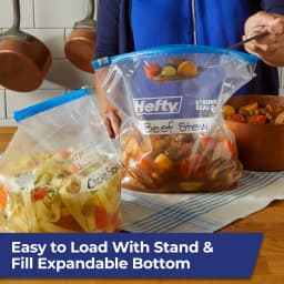 Hefty Slider Gallon Freezer Bags, 60 Count - Thumbnail 5