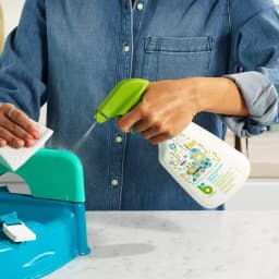 Babyganics Toy & Highchair Cleaner, Pack of 3, Fragrance-Free Multipurpose Household Cleaning Spray for Kids Toys, High Chair, and More, Child Safe - Thumbnail 2