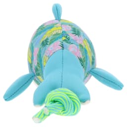 Vibrant Life Summer Floating Shark Plush Dog Toy with Rope, Chew Level 2 - Thumbnail 4
