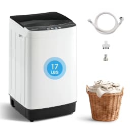 Dimedeal 17LBS Portable Washing Machine, Full Automatic Washer with Spin, 10 Programs Compact Laundry for Small Spaces - Thumbnail 1
