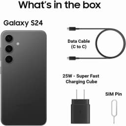 SAMSUNG Galaxy S24 Cell Phone, 128GB AI Smartphone, Unlocked Android, 50MP Camera, Fastest Processor, Long Battery Life, US Version, 2024, Onyx Black - Thumbnail 4