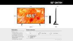 Samsung 50” Class QN70H Series Neo QLED Mini LED 4K UHD Samsung Vision AI Smart Tizen TV 2026 - QN50QN70HAFXZA - Thumbnail 11