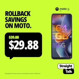 Straight Talk Motorola moto g 2025, 5G, 64GB, Blue - Prepaid Smartphone [Locked to Straight Talk] - Thumbnail 1