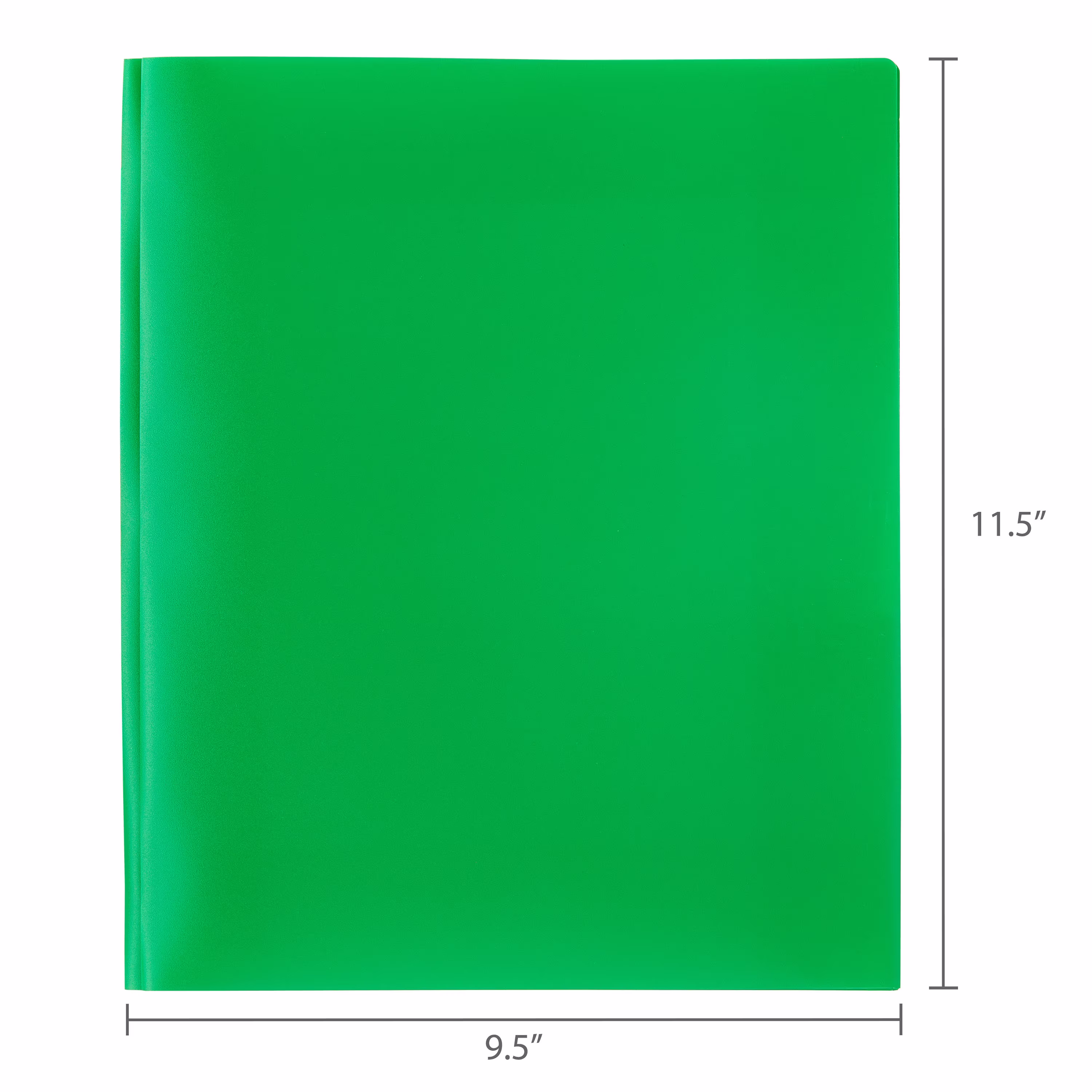 Pen+Gear Green 3-Prong Folder with 2 Pockets, 9.4" x 11.4" - Thumbnail 7