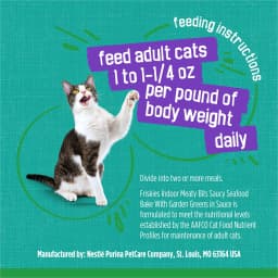 Purina Friskies Indoor, Saucy Seafood Bake, Wet Cat Food, 5.5 oz Can, 24 Pack - Thumbnail 9