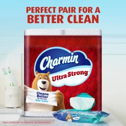 Charmin Ultra Strong Toilet Paper 24 Mega XL Rolls, 330 Sheets Per Roll - Thumbnail 4