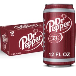 Dr Pepper Soda Pop, 12 fl oz, 12 Pack Cans - Thumbnail 1
