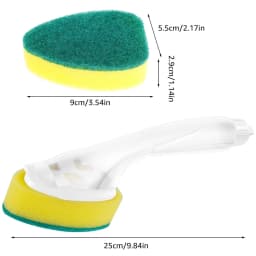 OLURRSIA 7Pcs Heavy Duty Dish Wand Sponge Refill Replacement Heads for Kitchen Sink Cleaning Dish Wash Sponge - Thumbnail 6