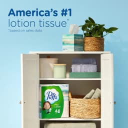 Puffs Plus Lotion Facial Tissues, 8 Family Size Boxes, 124 Tissues per Box - Thumbnail 10