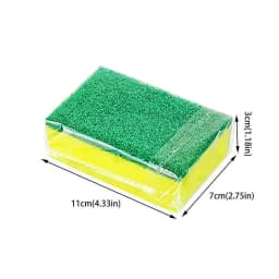 12 Pack Sponge Individually Packed Bulk Kitchen Dishwashing Sponge Scratch Resistants Scouring Pad 125g，22x7x33c - Thumbnail 2