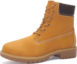 Yolanda Zula Women's Waterproof Work Boots Low heel Ankle Boots - Thumbnail 1