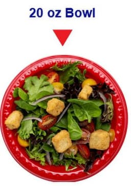 (3 pack) Great Value Everyday Disposable Plastic Bowls, Red, 20 oz, 25 Count - Thumbnail 5