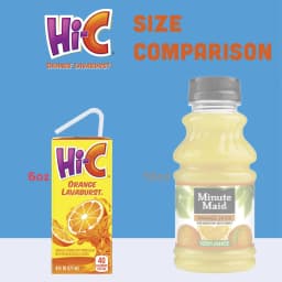 Hi-C Orange Lavaburst Juice Drink Cartons, 6 fl oz, 8 Pack - Thumbnail 5