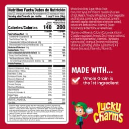 Lucky Charms with Marshmallows, Kids Breakfast Cereal, Gluten Free, Cereal Bag, 32 oz - Thumbnail 9