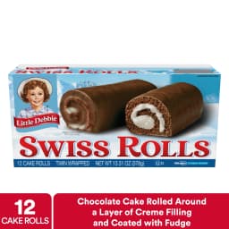 Snack Cakes, Little Debbie Family Pack Swiss Cake Rolls - Thumbnail 1
