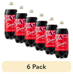 (6 pack) Sam's Cola Soda, 2 Liter Bottle - Thumbnail 1