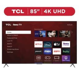 TCL 85” Class S4 (85S410R) 4K UHD HDR LED Smart TV with Roku TV - Thumbnail 1