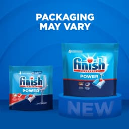 Finish Power Dishwasher Pods, No Pre-Rinse Dishwasher Detergent Tabs Soap, Deep Clean, 62 Count - Thumbnail 9