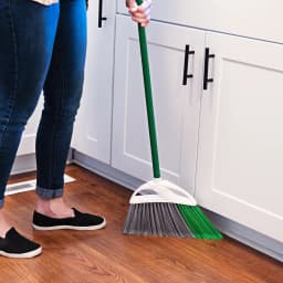 Libman Angle Broom and Dustpan Set with Steel Handle for Indoor Outdoor Use - Thumbnail 5