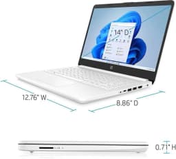 HP 14" Business & Student Laptop with 1-Year Microsoft Office 365, 4-Cores Intel Processor, 64GB SSD, 4GB RAM - Thumbnail 5