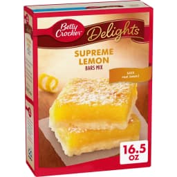 Betty Crocker Delights Supreme Lemon Bars Mix, 16.5 oz - Thumbnail 1
