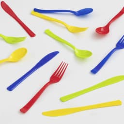 24 Count Multicolor Disposable Plastic Cutlery by Way To Celebrate - Thumbnail 3