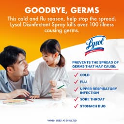 Lysol Brand New Day Disinfectant Spray, Sanitizing and Antibacterial Spray, Deodorizer, Mango & Hibiscus, 19 oz - Thumbnail 5