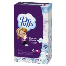 Puffs Ultra Soft Facial Tissues, 4 Family Size Boxes, 124 Facial Tissues per Box - Thumbnail 14