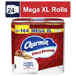 Charmin Ultra Strong Toilet Paper, 24 Mega XL - Thumbnail 1