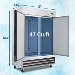 Smad 47 Cu ft Commercial Refrigerator Upright Fridge for Restaurants /Bars /Shops - Thumbnail 1