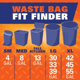 Hefty Ultra Strong 30 gallon Trash Bags, Black Large Trash Bags, White Pine Breeze Scent, 20 Bags - Thumbnail 9