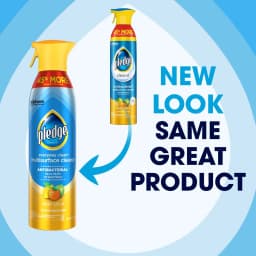 Pledge Antibacterial Multi Surface Cleaner Spray, Fresh Citrus - Household Antibacterial Spray (2 Pack Aerosol), 9.7 oz - Thumbnail 2
