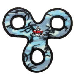 Tuffy Junior 3WayTug Camo Blue Durable Plush Dog Toy - Thumbnail 1