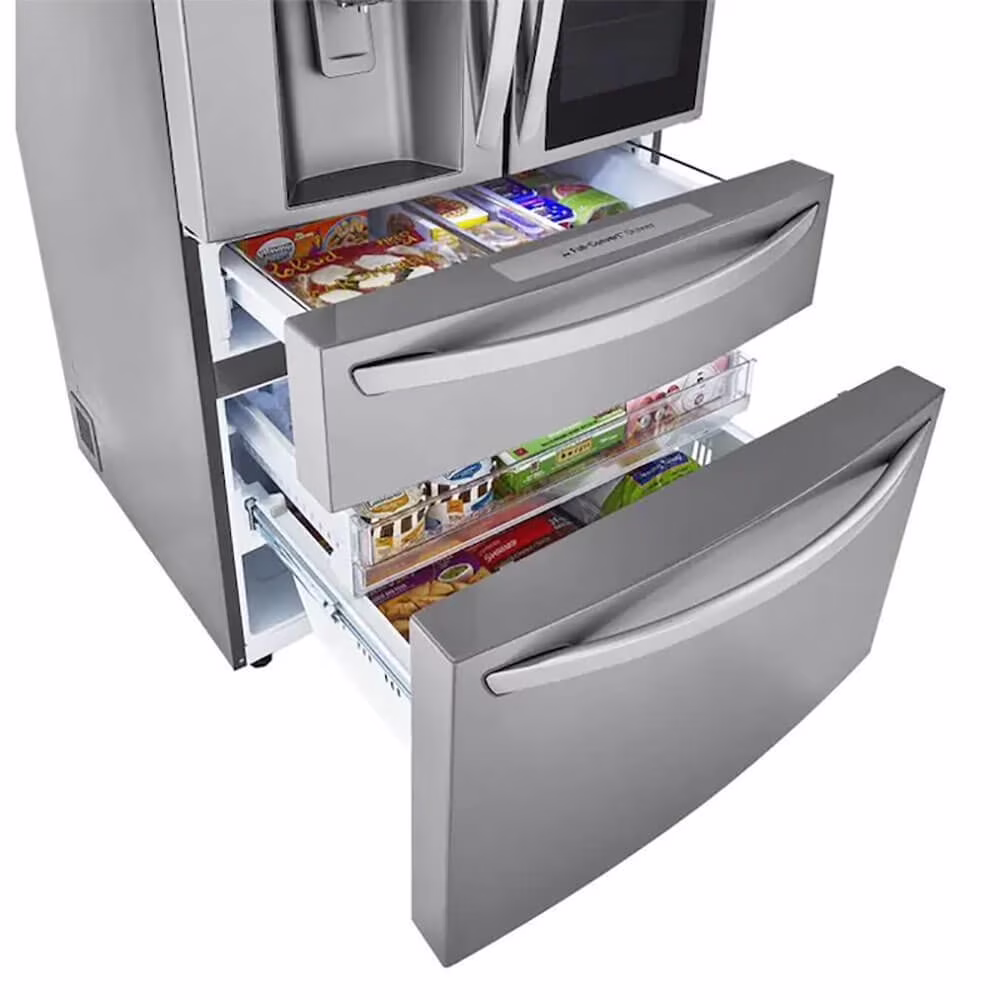 LG LRMVS3006S 29.5 Cu. Ft. Stainless French-door Smart Refrigerator - Thumbnail 4