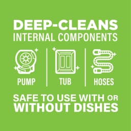 (2 pack) Affresh Dishwasher Cleaner, Helps Power Away Odor Causing Residues & Grime Inside Pump, Tub & Hoses, 6 Tablets, 6 Month Supply - Thumbnail 6