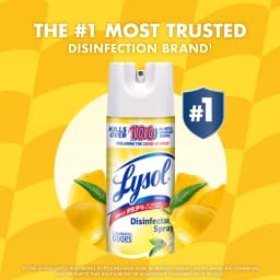 Lysol Disinfectant Spray, Sanitizing and Antibacterial Spray, Deodorizer, Lemon Breeze, 19 oz - Thumbnail 8