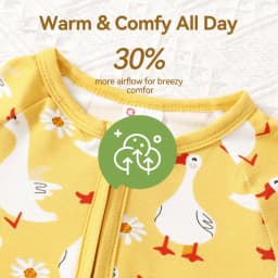PatPat Baby Girl Clothes Unisex Viscose from Bamboo Footless Zip Sleepwear Long Sleeve Snug Fit Baby Pajamas for Newborn Infant Boys Girls Baby Gifts Sleeper 2Pack,0-3 Months - Thumbnail 6