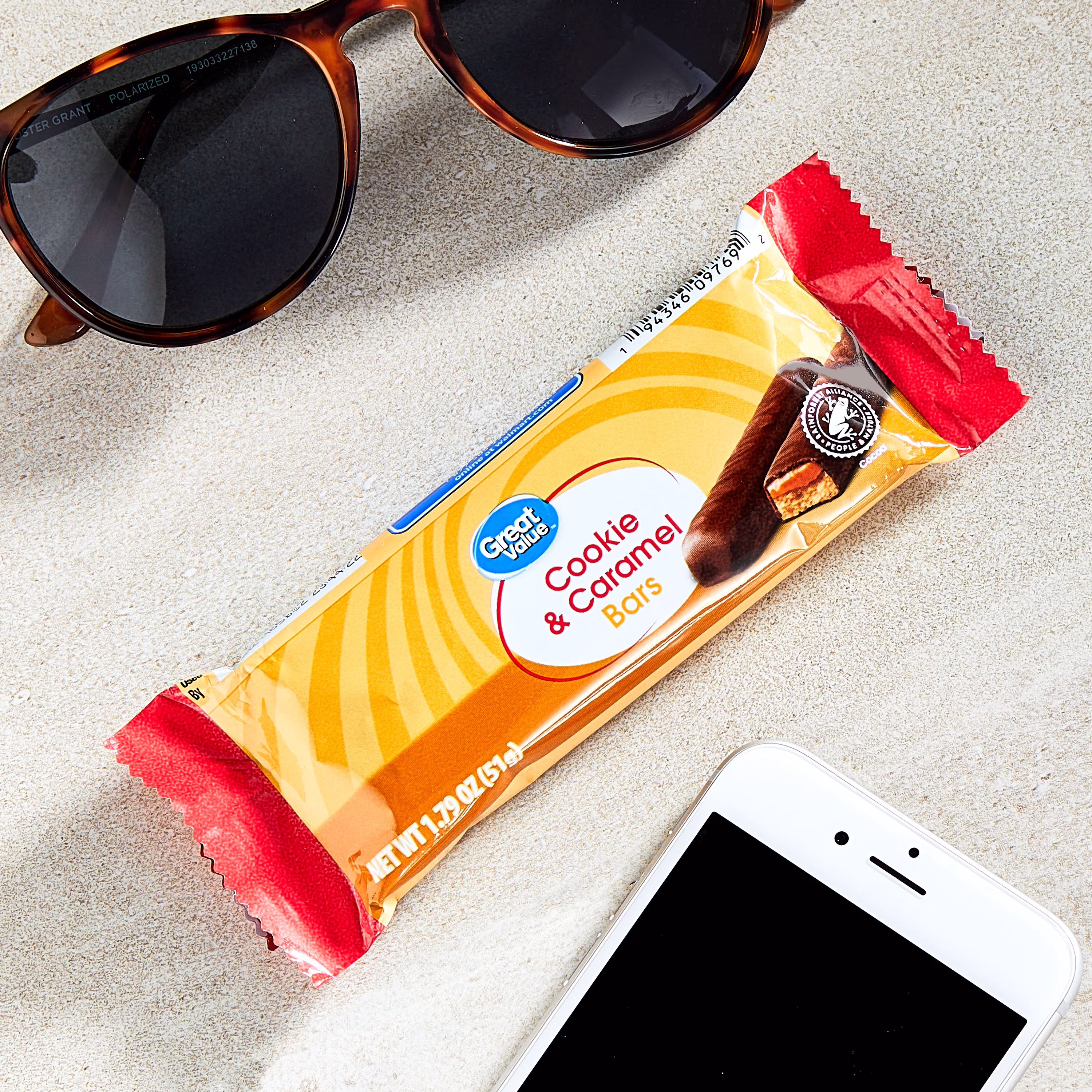 Great Value Cookie and Caramel Bars, 1.79 oz - Thumbnail 2