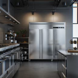 Coolake Commercial Refrigerator and Freezer Combo, 72" W Dual Temperature Zones, 54 Cu.ft 3 Door - Thumbnail 6